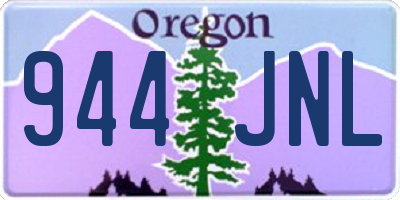 OR license plate 944JNL