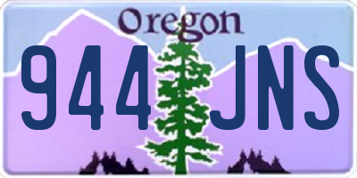 OR license plate 944JNS