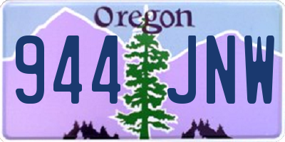OR license plate 944JNW