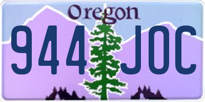 OR license plate 944JOC