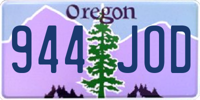 OR license plate 944JOD