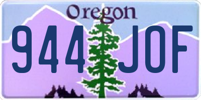 OR license plate 944JOF
