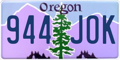 OR license plate 944JOK