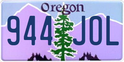 OR license plate 944JOL