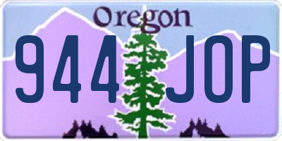 OR license plate 944JOP