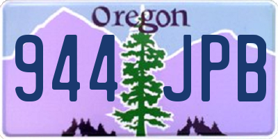 OR license plate 944JPB