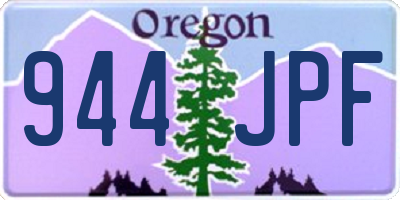 OR license plate 944JPF