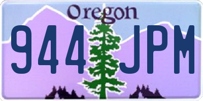 OR license plate 944JPM