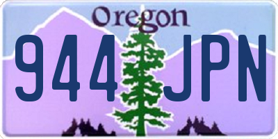OR license plate 944JPN