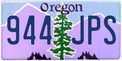OR license plate 944JPS