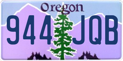 OR license plate 944JQB