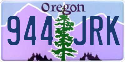 OR license plate 944JRK