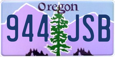 OR license plate 944JSB