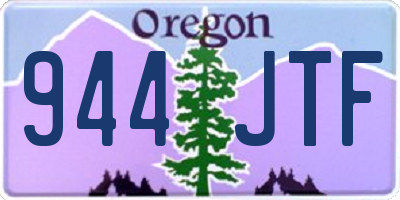 OR license plate 944JTF