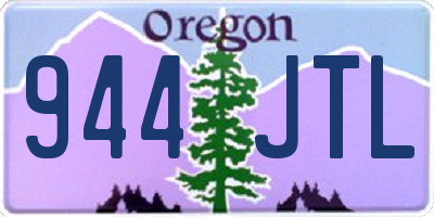 OR license plate 944JTL