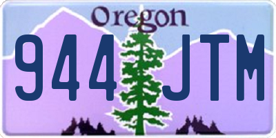 OR license plate 944JTM