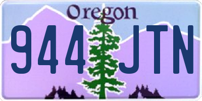 OR license plate 944JTN