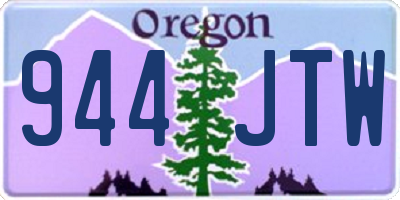 OR license plate 944JTW