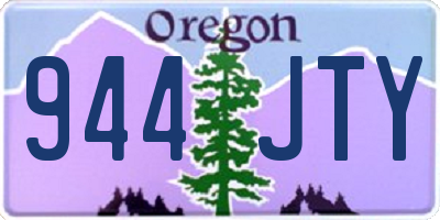 OR license plate 944JTY