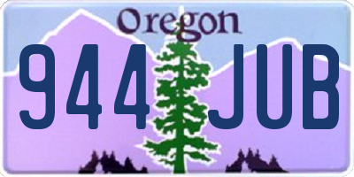 OR license plate 944JUB