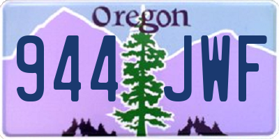 OR license plate 944JWF
