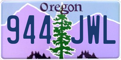 OR license plate 944JWL