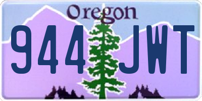 OR license plate 944JWT