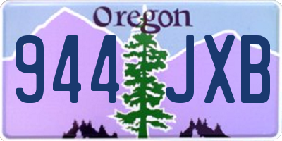 OR license plate 944JXB