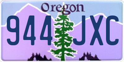 OR license plate 944JXC