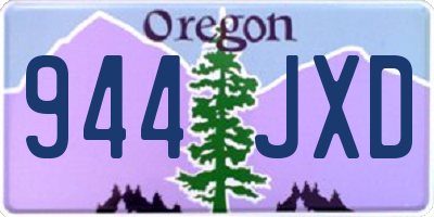 OR license plate 944JXD