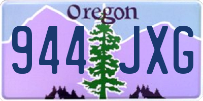 OR license plate 944JXG