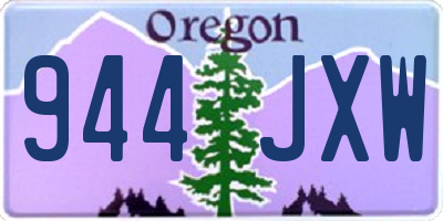 OR license plate 944JXW