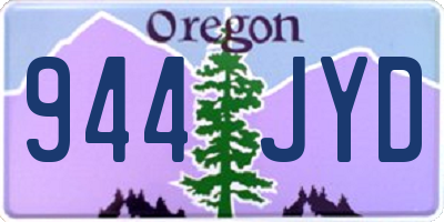 OR license plate 944JYD