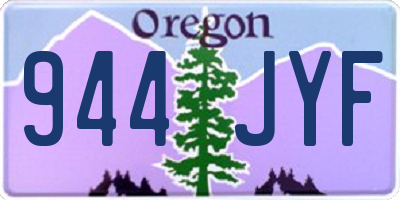 OR license plate 944JYF