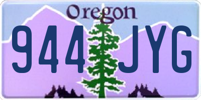 OR license plate 944JYG