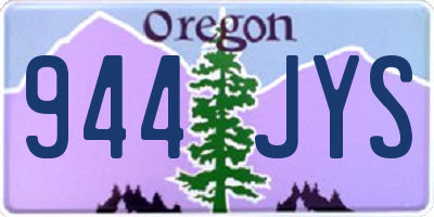 OR license plate 944JYS