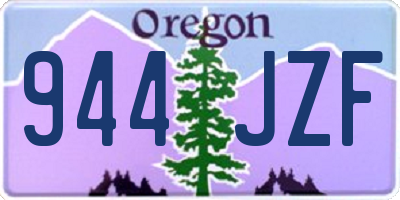 OR license plate 944JZF