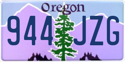 OR license plate 944JZG