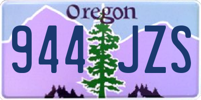 OR license plate 944JZS