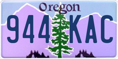 OR license plate 944KAC