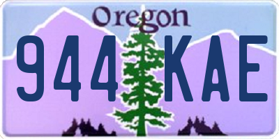 OR license plate 944KAE