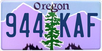 OR license plate 944KAF