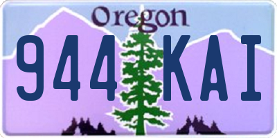 OR license plate 944KAI