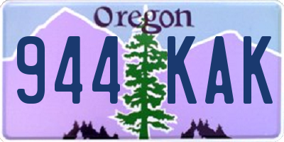 OR license plate 944KAK