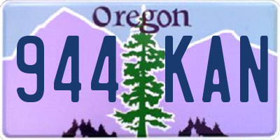 OR license plate 944KAN