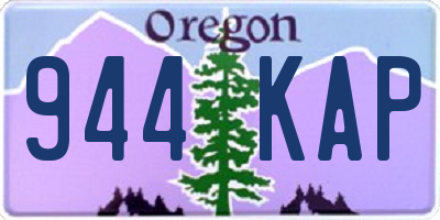 OR license plate 944KAP