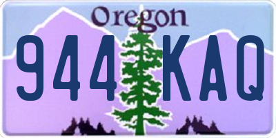 OR license plate 944KAQ