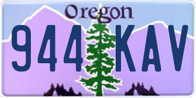 OR license plate 944KAV