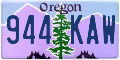 OR license plate 944KAW