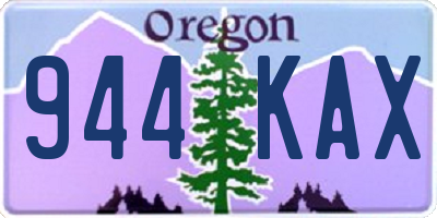 OR license plate 944KAX